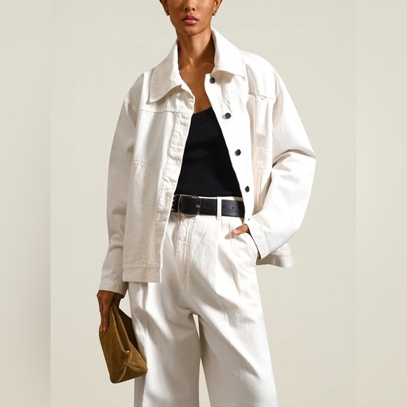 Kallmeyer /
ELLIOTT DENIM CHORE JACKET in Salt large L - Picture 1 of 10